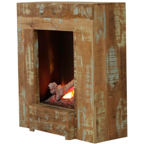 Elektrokamin ALBERO Dehli Elektrokaminöfen bunt (shabby look aravali mehrfarbig) Elektrokamine Heizung, 10002000 W, 3D Flammeffekt, Shabby Look, Fernbedienung
