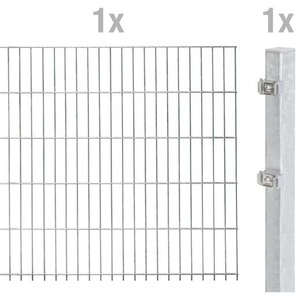 Alberts Anbauset Doppelstabmatten 2 m 120 cm 6/5/6 feuerverzinkt GLO692452975