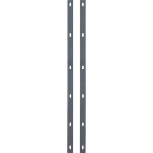 Alberts - Flacheisen Set Step² Bohrabstand 200 mm für 100 cm 2 Stk. anthrazit Metallzäune & Drahtzäune