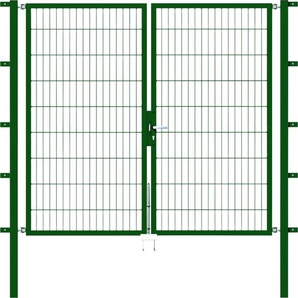 Alberts Stabgitter Doppeltor Flexo 200 x 180 cm 6/5/6 grün zE GLO692453410
