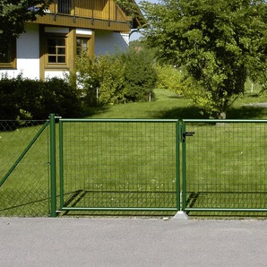 Alberts Wellengitter-Doppeltor 125 x 298,8 cm grün GLO692450600