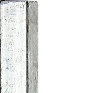 ALBERTS Zaunpfosten zum Aufschrauben, Länge 1150 mm, Pfosten 30 x 30 mm grau (feuerverzinkt) Zaunpfosten