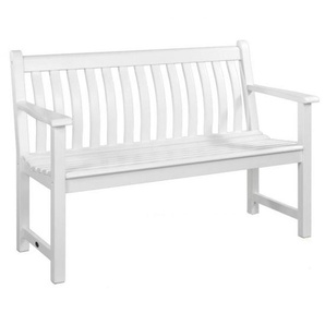 Alexander Rose Bank Broadfield in weiss 2sitzer, aus Akazienholz