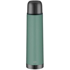 Alfi Isolierflasche Isotherm Eco, Grün, Metall, 0,75 L, BPA-frei, schadstofffrei, rostfrei, bruchsicher, hält kalt, warm, abnehmbarer Deckel, 100% dicht, Verschluss als Trinkbecher verwendbar, doppelwandig, Kaffee & Tee, Kannen, Thermoskannen