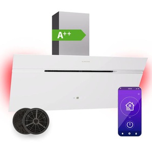 Alina 3.0 90 Dunstabzugshaube - 90 cm Küchen-Abzugshaube, 600 m³/h Abluftleistung, a++ Energieeffizienz, LED-Kochfeldbeleuchtung, Touch-Bedienfeld,
