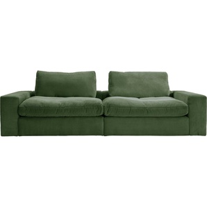 alina Big-Sofa Sandy, 296 cm breit und 123 cm tief, in modernem Cordstoff