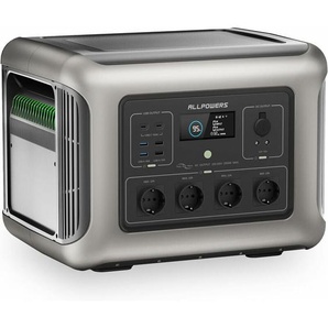 Allpowers - Tragbares Kraftwerk, Solargenerator, mobiler Stromspeicher für Zuhause, Camping, Wohnmobil, 2016 Wh, LFP-Batterie mit 3500+ Zyklen, mit 4