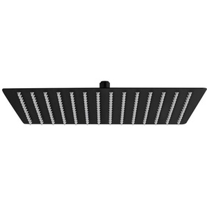 Aloni - Regendusche Kopfbrause Quadrat Schwarz matt 20 x 20 cm