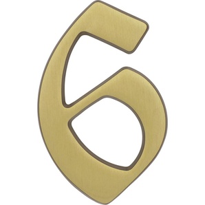 Alpertec Hausnummer 6 Bronze GLO763149165