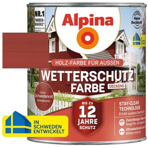 Alpina Wetterschutzfarbe 2,5 l schwedenrot