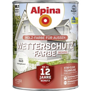 Alpina Wetterschutzfarbe 2,5 l weiß