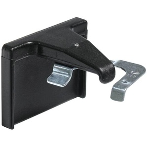 Aluminium-Jalousie Klebeträger Metall/Kunststoff Schwarz