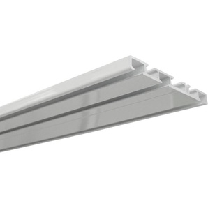 Aluminium-Vorhangschiene 3-Lauf Weiß