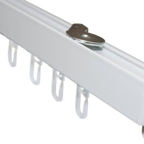 Aluminium-Vorhangschienen-Set Luna 1-Lauf Weiß