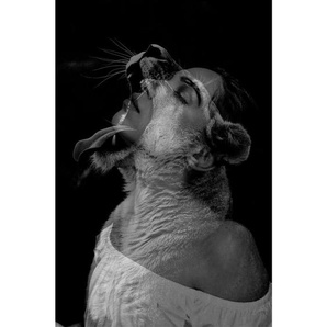 Aluminiumbild, Schwarz, Metall, rechteckig, 98x148 cm, Fotografie, einfache und schnelle Anbringung, matt, Bilder, Metallbilder