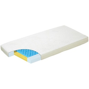 Alvi Kindermatratze Schlummernacht Xxxl, Weiß, Textil, 70x140 cm, Made in EU, Oeko-Tex® Standard 100, Bezug abnehmbar/waschbar, für Hausstauballergiker geeignet, optimale Belüftung, atmungsaktiv, schadstoffgeprüft, bessere Druckentlastung durch