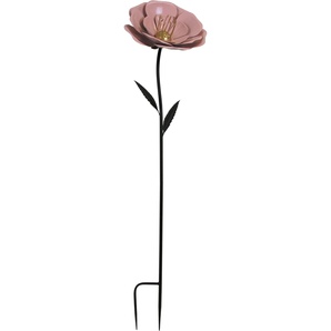 Gartenstecker AM DESIGN Gr. 134 cm, rosa (rosé, goldfarben, schwarz) Dekostecker aus Metall, Höhe ca. 134 cm