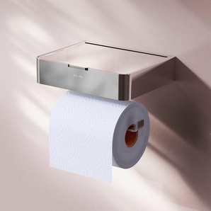 AM.PM Toilettenpapierhalter mit Ablage Klopapierhalter mit Feuchttüchterbox WC Rollenhalter Wandmontage mit bohren Klopapierhalter Papierhalter ,