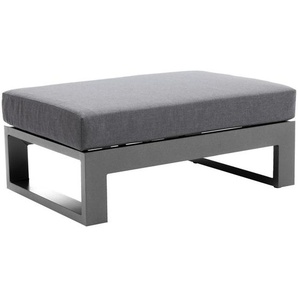 Amatio Loungehocker, Anthrazit, Metall, Textil, Füllung: Schaumstoff, rechteckig, 89x24x60 cm, Bsci, erweiterbar (Typenauswahl), Loungemöbel,