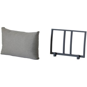 Amatio Rückenlehne, Anthrazit, Hellgrau, Metall, Textil, 60.71x45.48x7.7 cm, Gartenmöbel, Gartenbänke