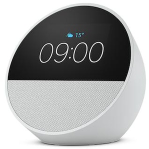 Amazon Echo Spot (2024) Smart Clock mit sattem Klang und Alexa weiß B0C2RSK776
