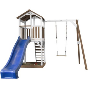 Ambia Garden Axi, Blau, Braun, Weiß, Holz, Zeder, 283.60x241.9x349 cm, Fsc, EN 71, Outdoor Spielzeug, Spieltürme