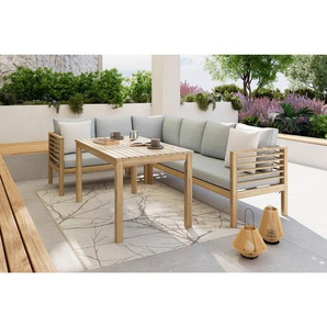 Ambia Garden Dining-Loungeset, Akazie, Holz, Akazie, teilmassiv, Füllung: Polyester, 226x173 cm, Loungemöbel, Loungemöbel-Sets