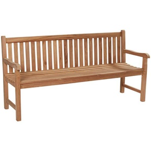 Ambia Garden Gartenbank, Teak, Holz, Teakholz, massiv, 2-3-Sitzer, 120x92x55 cm, mit Rückenlehne, Gartenmöbel, Gartenbänke