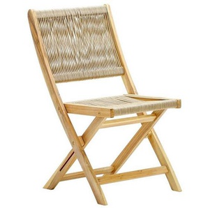 Ambia Garden Gartenstuhl, Akazie, Holz, Akazie, Hartholz, X-Form, 50x87x58 cm, klappbar, Gartenmöbel, Gartenstühle, Gartenstühle