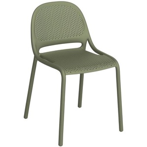 Ambia Garden Gartenstuhl, Grün, Kunststoff, konisch, 50x81x55 cm, Bsci, Gartenmöbel, Gartenstühle