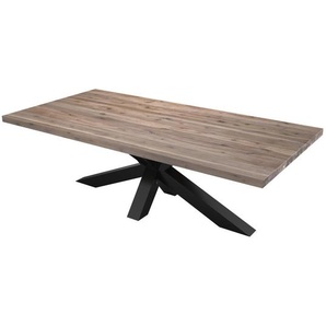 Ambia Garden Gartentisch, Akazie, Holz, Akazie, Schichtholz, rechteckig, X-Form, 100x76x200 cm, FSC 100%, Gartenmöbel, Gartentische, Gartentische