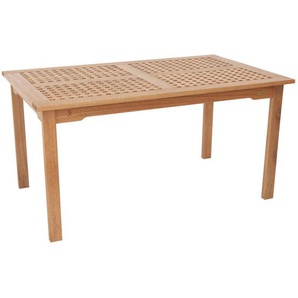 Ambia Garden Gartentisch Lima , Natur , Holz , Eukalyptusholz , vollmassiv , rechteckig , eckig , 90x74 cm , FSC MIX , Gartenmöbel, Gartentische, Gartentische