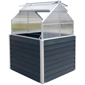 Ambia Garden Hochbeet, Anthrazit, Metall, 250 L, 120x169x120 cm, Gartenzubehör, Hochbeete