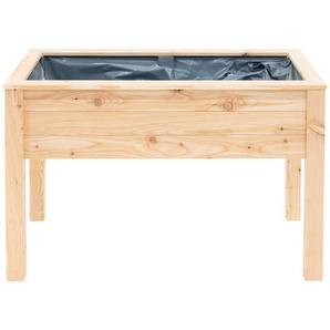 Ambia Garden Hochbeet, Lärche, Holz, Lärche, 120x75x65 cm, Gartenzubehör, Hochbeete