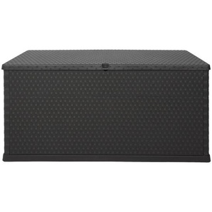 Ambia Garden Kissenbox, Anthrazit, Kunststoff, 118.5x62.5x55 cm, rollbar, Tragegriff, Deckel aufklappbar, Aufbewahrung & Schutzhüllen, Gartenboxen