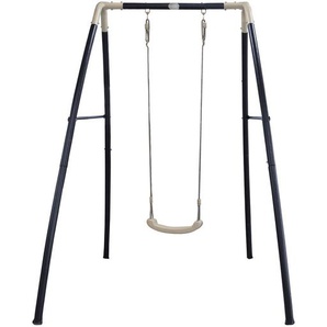 Ambia Garden Schaukel axi, Anthrazit, Metall, Kunststoff, 140x217x210 cm, Fsc, EN 71, witterungsbeständig, einfache Handhabung und Montage, Outdoor