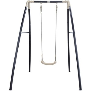 Ambia Garden Schaukel axi, Anthrazit, Metall, Kunststoff, 140x217x210 cm, Fsc, EN 71, witterungsbeständig, einfache Handhabung und Montage, Outdoor Spielzeug, Schaukeln