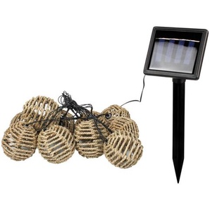 Ambia Garden Solarleuchte, Natur, Metall, Kunststoff, Naturmaterialien, Blume, 670 cm, RoHS, CE, Lampen & Leuchten, Außenbeleuchtung, Solarleuchten
