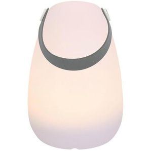 Ambia Garden Solarleuchte, Weiß, Kunststoff, rund, 20 cm, RoHS, CE, tragbar, Lampen & Leuchten, Außenbeleuchtung, Solarleuchten