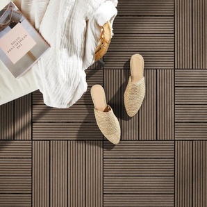 Ambia Garden Terrassenfliese 30X30Cm 11-Er Set, 30x2.4x30 cm, Gartenzubehör, Terrassen- & Balkonböden, Terrassenfliesen