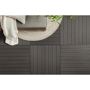 Ambia Garden Terrassenfliese, Grau, Kunststoff, 30x2x60 cm, Fsc, Bsci, DIN EN ISO 14001, DIN EN ISO 9001, witterungsbeständig, riss- und splitterfrei,