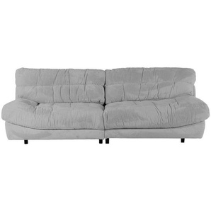Ambia Home Bigsofa , Grau , Textil , 3-Sitzer , Füllung: Polyetherschaumkern , 262x70x115 cm , Stoffauswahl, Rücken echt , Wohnzimmer, Sofas & Couches, Sofas, Bigsofas