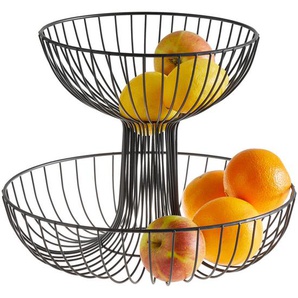Ambia Home Etagere, Metall, Abstraktes, bauchig, 23.5 cm, Tischkultur & Servieren, Etageren