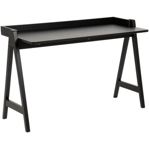Ambia Home Konsolentisch , Schwarz , Holz , Eiche, Kautschukholz , furniert, massiv , rechteckig , eckig , 51.6x80 cm , Reach , Wohnzimmer, Wohnzimmertische, Konsolentische