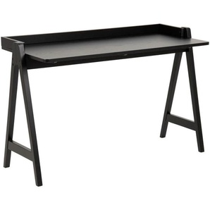 Ambia Home Konsolentisch, Schwarz, Holz, Eiche, Kautschukholz, furniert, massiv, rechteckig, eckig, 51.6x80x126.6 cm, Reach, Wohnzimmer, Wohnzimmertische, Konsolentische