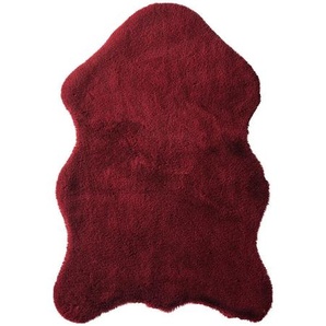 Ambia Home Kunstfell, Bordeaux, Fell, Tierform, 60x90 cm, Bsci, Oeko-Tex® Standard 100, pflegeleicht, Teppiche & Böden, Teppiche, Fellteppiche