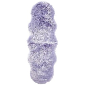 Ambia Home Kunstfell Emily, Lila, Textil, Fell, Tierform, 60x180 cm, Reach, AZO-frei, Bsci, Oeko-Tex® Standard 100, für Fußbodenheizung geeignet, in