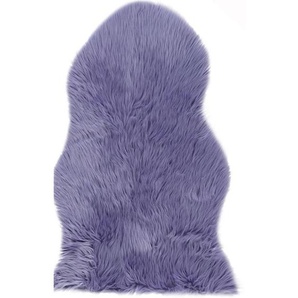 Ambia Home Kunstfell, Lila, Textil, Fell, Tierform, 60x90 cm, Reach, AZO-frei, Bsci, für Fußbodenheizung geeignet, in verschiedenen Größen erhältlich,