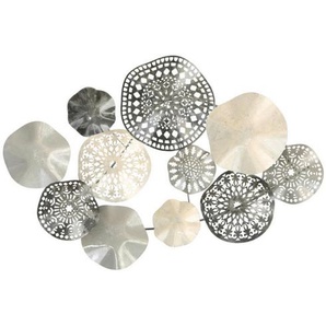 Ambia Home Objektbild Skandi Love, Silber, Beige, Metall, länglich, 90x60x10 cm, Bilder, Metallbilder