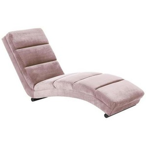 Ambia Home Relaxliege , Rosa , Metall, Textil , 1-Sitzer , 60x82x170 cm , Wohnzimmer, Sessel, Relaxliegen